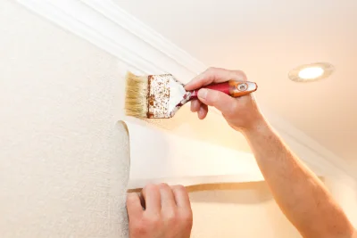 Pose de papier peint à Vironvay — revêtements muraux et toiles de verre
